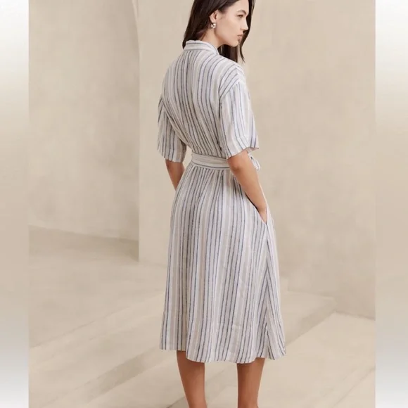 Banana Republic linen shirt dress BNWT - Picture 3 of 5